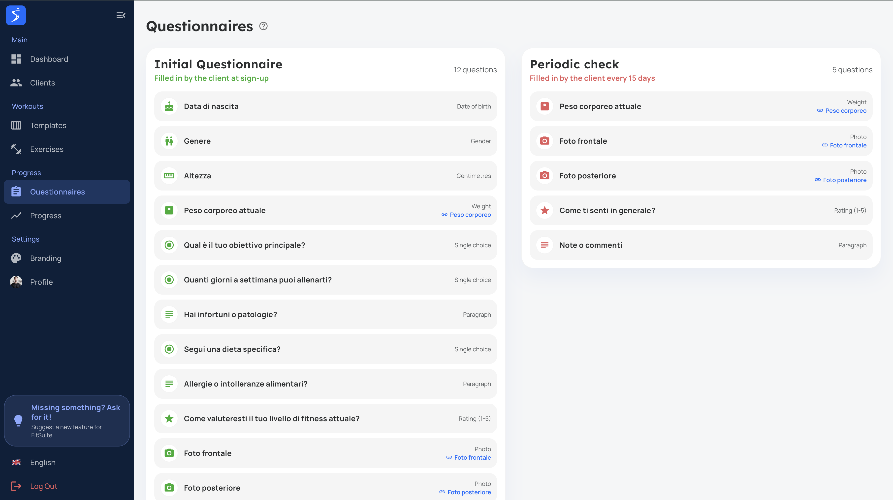 Questionnaires